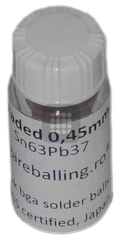 BILE BGA LEADED | CU PLUMB | SN63PB37 SGS CERTIFIED 0.45MM 25K | UZ PROFESIONAL