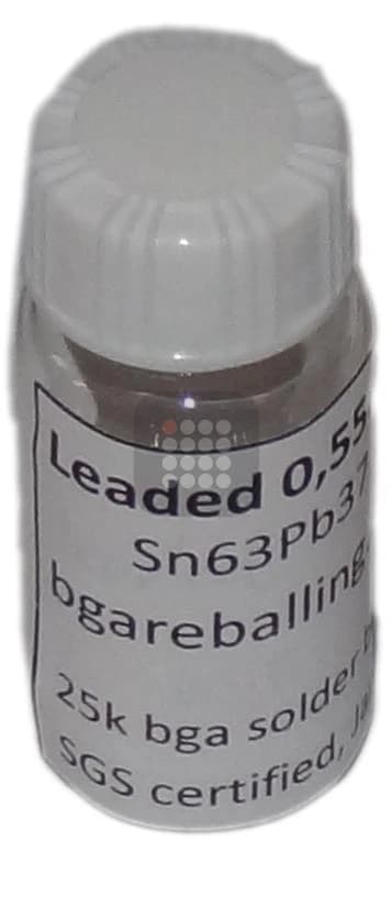 BILE BGA LEADED | CU PLUMB | SN63PB37 SGS CERTIFIED 0.55MM 25K | UZ PROFESIONAL