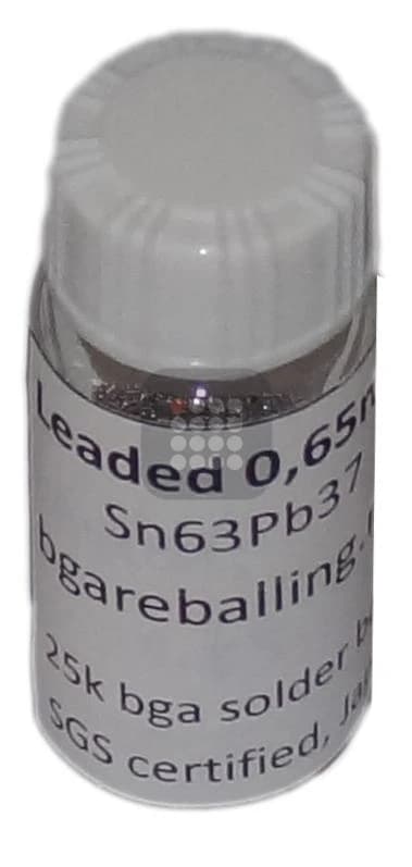 BILE BGA LEADED | CU PLUMB | SN63PB37 SGS CERTIFIED 0.65MM 25K | UZ PROFESIONAL