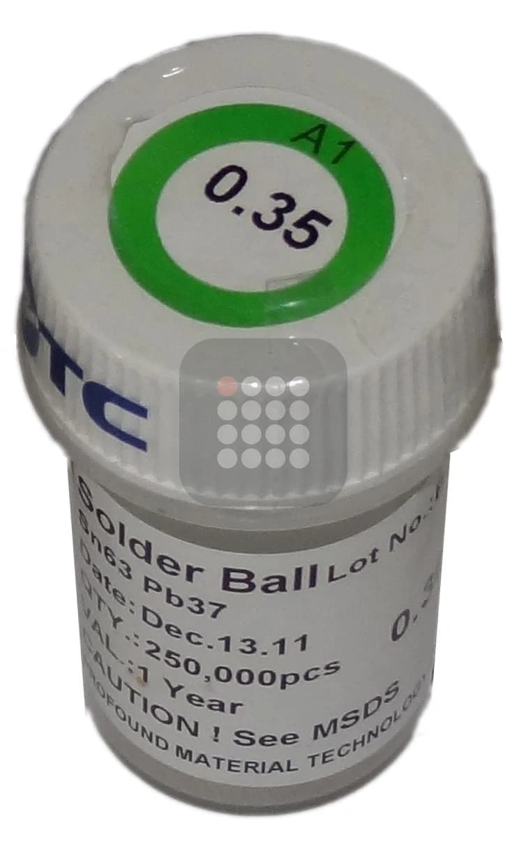 BILE BGA LEADED | CU PLUMB | SN63PB37 SGS CERTIFIED 0.35MM 250K | UZ PROFESIONAL