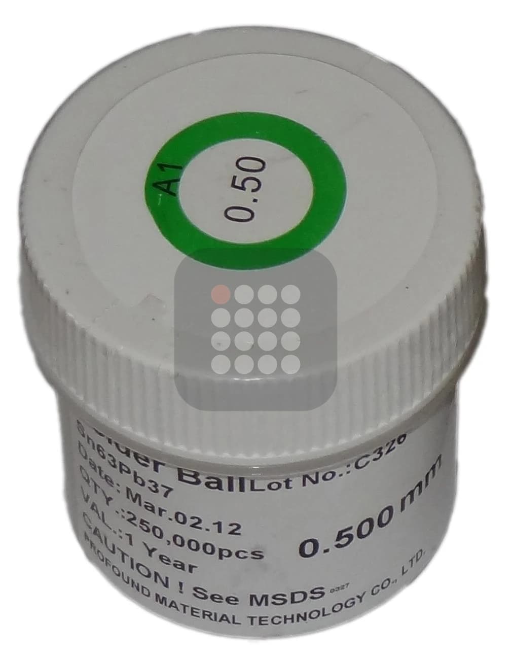 BILE BGA LEADED | CU PLUMB | SN63PB37 SGS CERTIFIED 0.50MM 250K | UZ PROFESIONAL