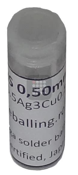 BILE BGA ROHS | FARA PLUMB | SN96 AG3 CU05 SGS CERTIFIED 0.50MM 25K | UZ PROFESIONAL