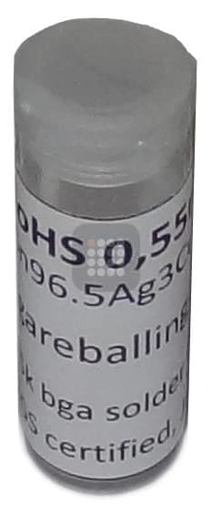 BILE BGA ROHS | FARA PLUMB | SN96 AG3 CU05 SGS CERTIFIED 0.55MM 25K | UZ PROFESIONAL