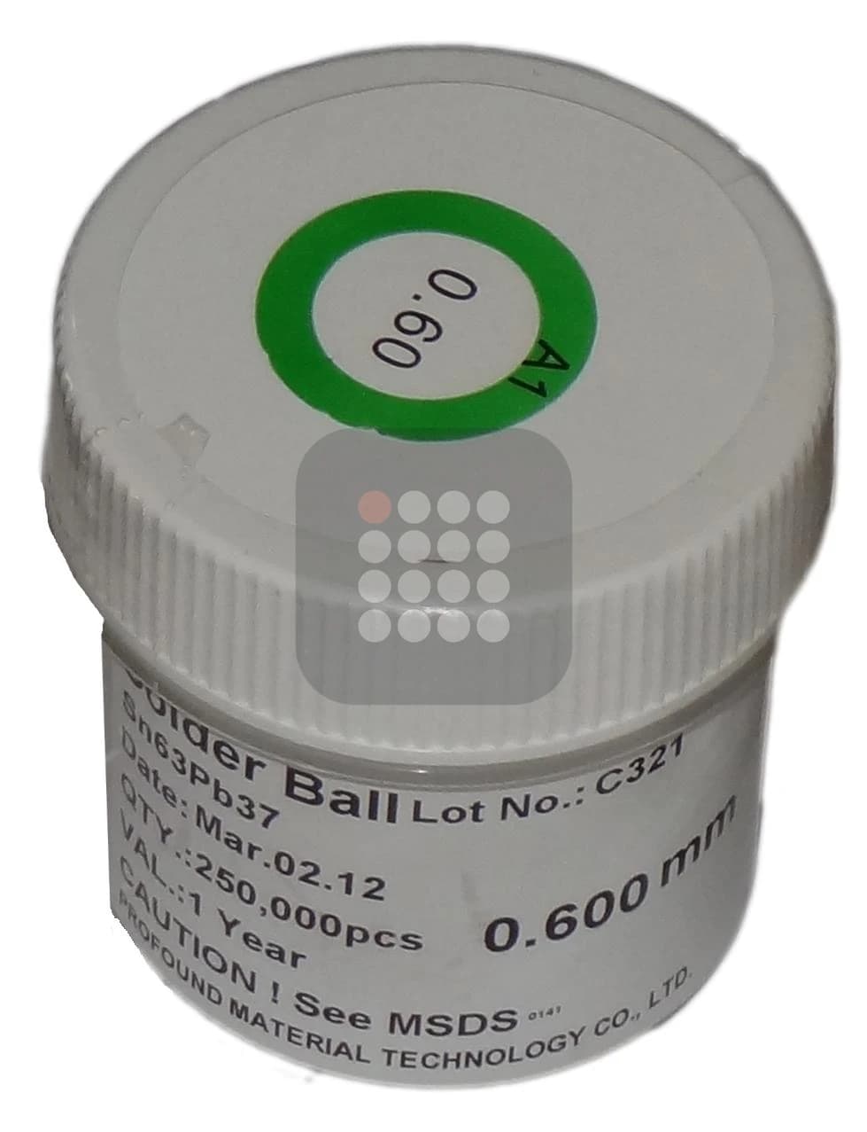 BILE BGA LEADED | CU PLUMB | SN63PB37 SGS CERTIFIED 0.60MM 250K | UZ PROFESIONAL