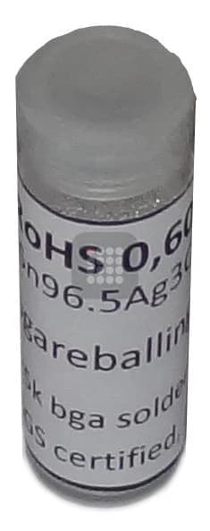 BILE BGA ROHS | FARA PLUMB | SN96 AG3 CU05 SGS CERTIFIED 0.60MM 25K | UZ PROFESIONAL