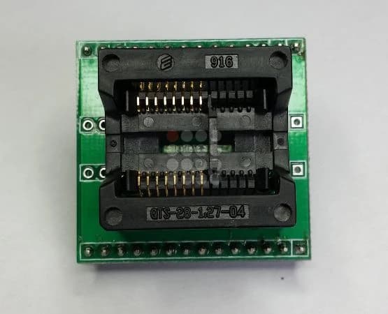 ADAPTOR PENTRU PROGRAMATOR DE MEMORIE | SOP28 LA DIP28 | PITCH 1.27MM