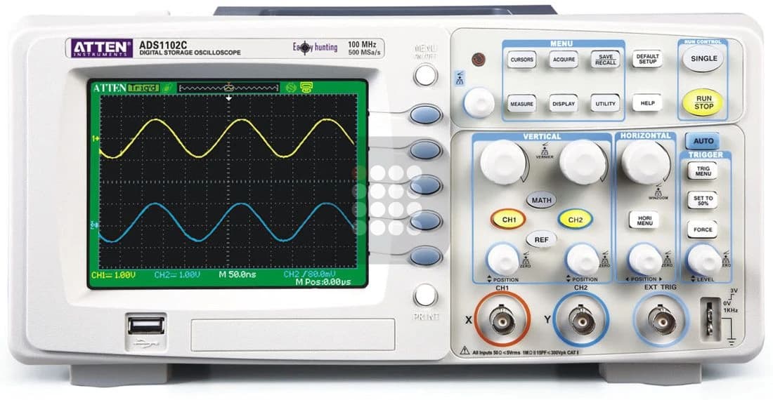 OSCILOSCOP DIGITAL ATTEN INSTRUMENTS ADS1102C 100MHZ