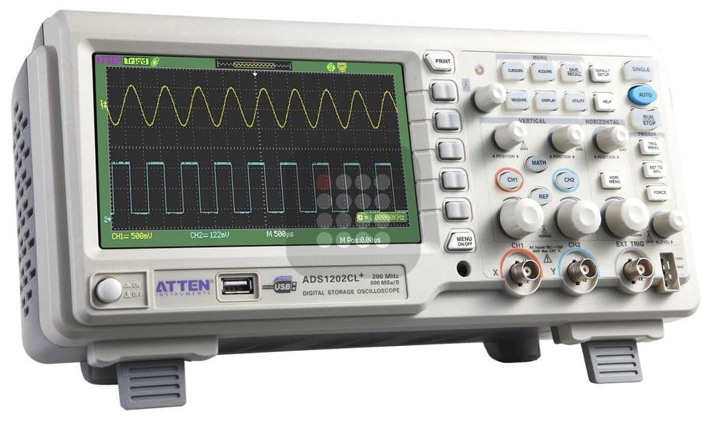 OSCILOSCOP DIGITAL ATTEN INSTRUMENTS ADS1202CL PLUS | 200MHZ  | LCD 7 INCH