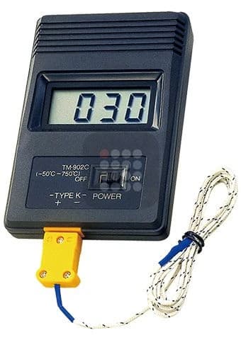 TERMOMETRU DIGITAL CU SONDA K DE PRECIZIE MARE DE LA MINUS 50 LA PLUS 500 GRADE | TM902K