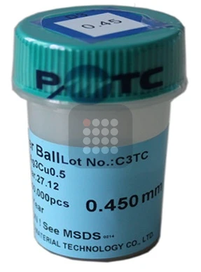 BILE BGA ROHS | FARA PLUMB | SN96 AG3 CU05 SGS CERTIFIED 0.45MM 250K | UZ PROFESIONAL