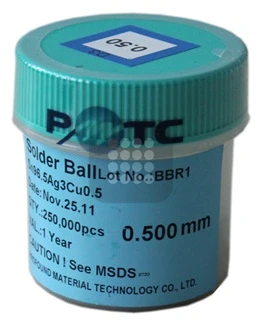 BILE BGA ROHS | FARA PLUMB | SN96 AG3 CU05 SGS CERTIFIED 0.50MM 250K | UZ PROFESIONAL
