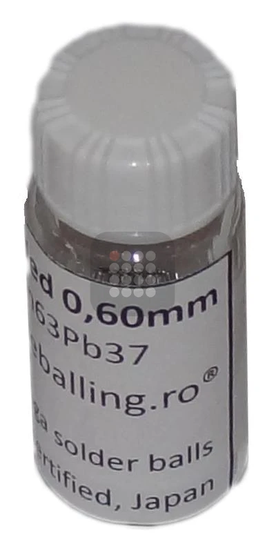 BILE BGA LEADED | CU PLUMB | SN63PB37 SGS CERTIFIED 0.60MM 25K | UZ PROFESIONAL