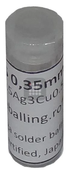 BILE BGA ROHS | FARA PLUMB | SN96 AG3 CU05 SGS CERTIFIED 0.35MM 25K | UZ PROFESIONAL