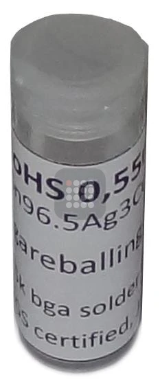 BILE BGA ROHS | FARA PLUMB | SN96 AG3 CU05 SGS CERTIFIED 0.55MM 25K | UZ PROFESIONAL