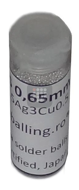 BILE BGA ROHS | FARA PLUMB | SN96 AG3 CU05 SGS CERTIFIED 0.65MM 25K | UZ PROFESIONAL