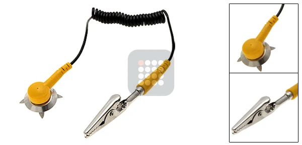 CONECTOR SPIRALAT CU CROCODIL SI CAPSA PENTRU COVOARE ANTISTATICE