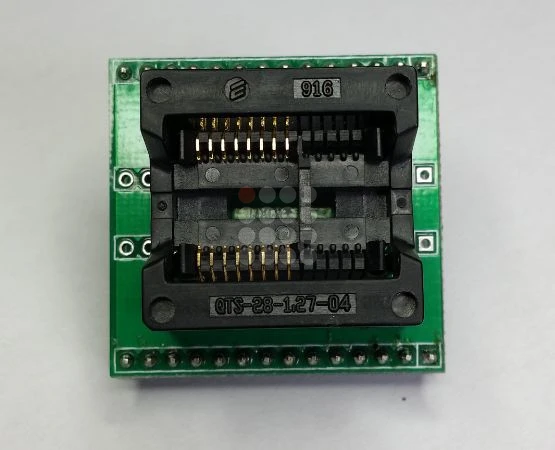 ADAPTOR PENTRU PROGRAMATOR DE MEMORIE | SOP28 LA DIP28 | PITCH 1.27MM