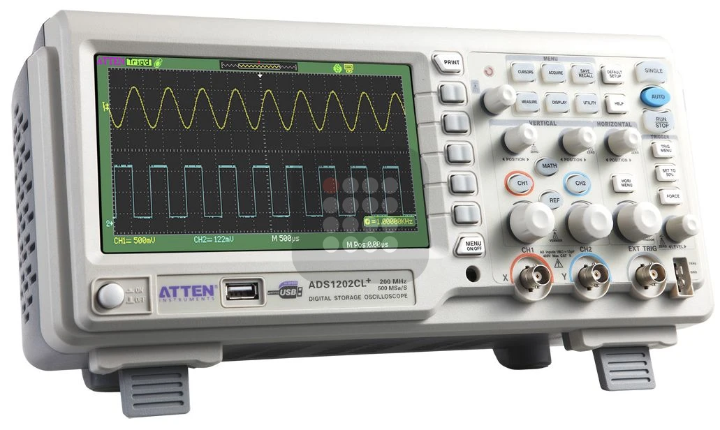 OSCILOSCOP DIGITAL ATTEN INSTRUMENTS ADS1202CL PLUS | 200MHZ  | LCD 7 INCH