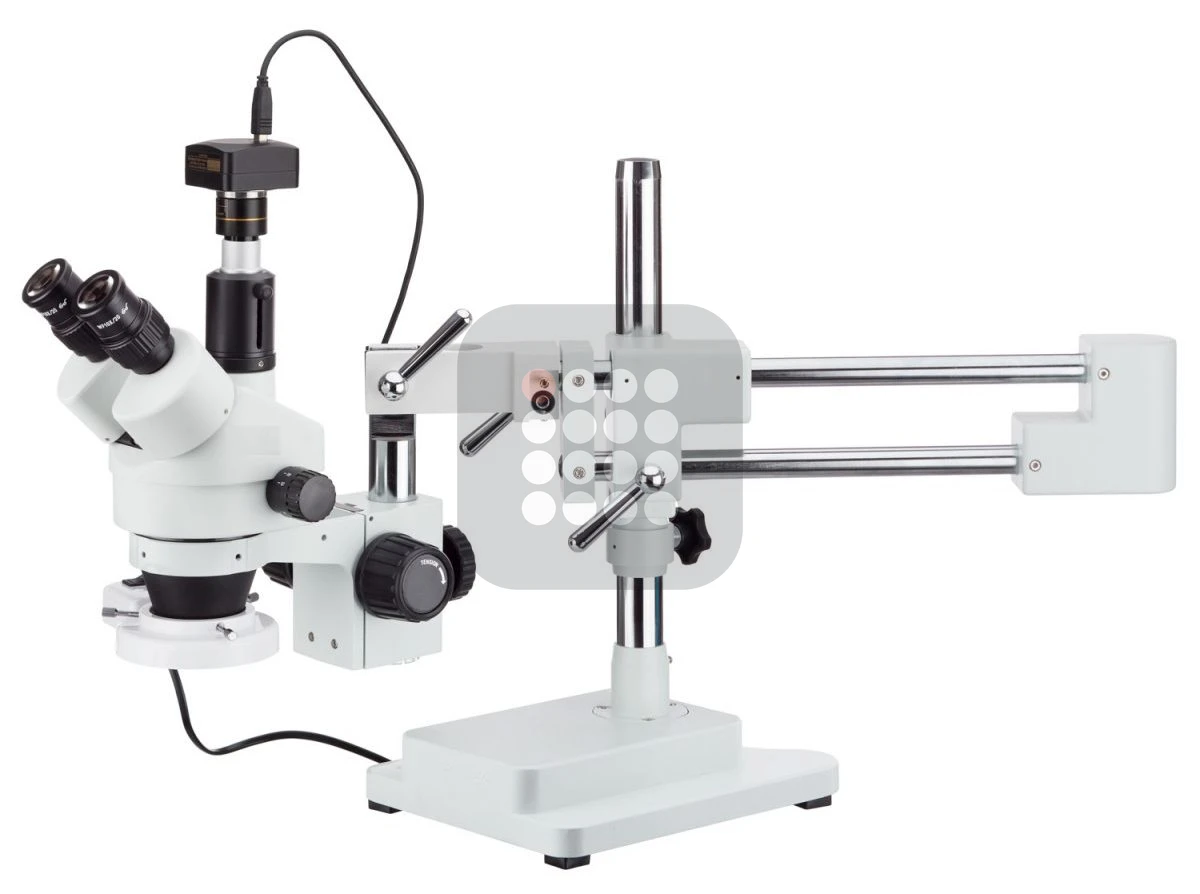 MICROSCOP DE LABORATOR CONFIGURABIL PENTRU ELECTRONICA | BINOCULAR SAU TRINOCULAR | CAMERA | ZOOM 7X-225X