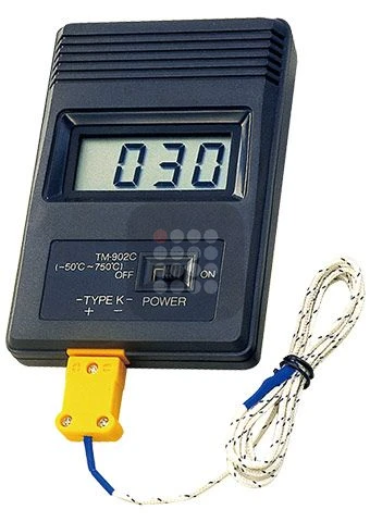 TERMOMETRU DIGITAL CU SONDA K DE PRECIZIE MARE DE LA MINUS 50 LA PLUS 500 GRADE | TM902K